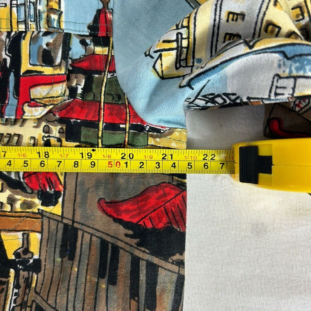 Artscapes Light‎ Denim Jean Jacket San Francisco All-Over Print Size Small EUC - Picture 6 of 11